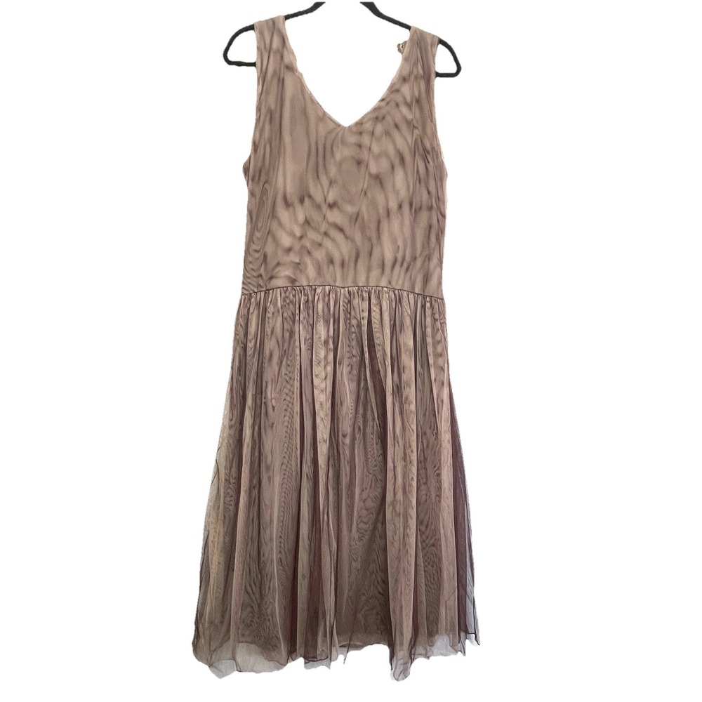 Vtg Torrid Brown Tulle Fit and Flare Dress‎ Size 14 - Picture 13 of 16